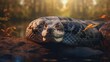 anaconda with the unique motif 8k photography