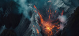 Fototapeta  - Volcanic eruption