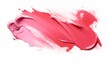 A pink and red brush stroke on a white background