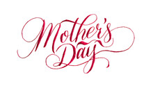 Mothers Day Design With Typography. Mothers Day Greeting On Transparent Background