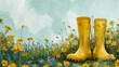 Rubber Boot Flower Fields: April Showers Bounty and conceptual metaphors of April Showers Bounty