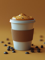 Poster - cup of coffee with chocolate