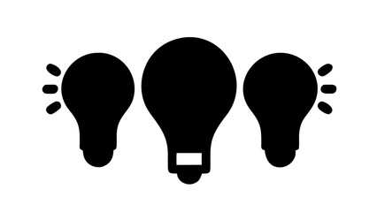 Wall Mural - light bulb on white background vector illustration