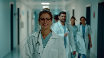 Portrait of doctor nurse in hospital