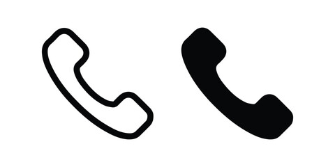 Wall Mural - Telephone icon. flat illustration of vector icon