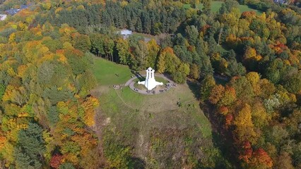 Canvas Print - Hill of Three Crosses in Vilnius City, Lithuania