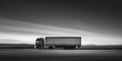 The Power and Resilience of Truck Transportation Logistics: A Commercial Semitruck in Motion on the Road. Concept Transportation Logistics, Commercial Truck, Semitruck, Road, Power and Resilience