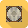 Audio speaker, vintage audio speaker icon. Vector, design illustration. Vector.