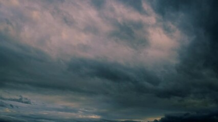 dramatic sunset sky .time lapse
