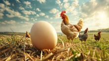 Free Range Organic Bio Chicken Farming Laying Egg, Healthy Hen Outdoor Hd