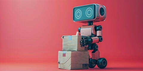 Poster - Logistics Robot Efficiently Sorting Packages for Automated Distribution and Delivery