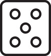 a dice game, pictogram