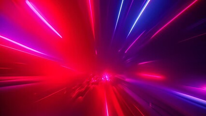 Poster - Bright Red and Blue Abstract Background Generative AI