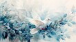 A flying dove in watercolor style