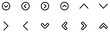 © Icons8 - Set of Caret & Chevron arrows icons