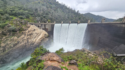 Lower Lake Clementine Dam. California.	
