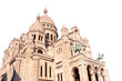 Sacre-coeur basilica in Montmartre, Paris, France isolated on transparet background, png file
