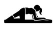 yoga pose Vector illustration