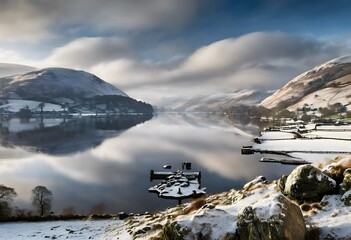 Wall Mural - A view of Lake Ullswater in the Lake District