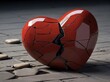 Shattered Heart Powerful Visual Metaphor of Heartbreak and Lovesickness