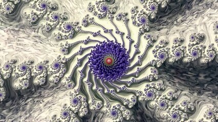 Wall Mural - 4k abstract multicolored motion graphics background. fractal sequence patterns 3d. for yoga or clubs