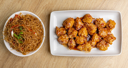 Canvas Print - Delicious sesame chicken