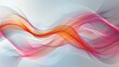 Soft abstract waves with orange and pink hues. Modern art concept for vibrant background and wallpaper design