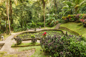 Garden in Pura Goa Gajah, Bali, Indonesia