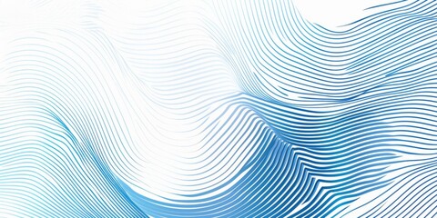 Poster - abstract linear lines form pattern for a background design, using a blue and white color scheme the 
