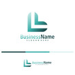 Letter L logo design vector. Creative Initial L logo concepts template