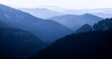 layers through the cascade mountains.