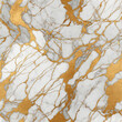 Marble background with gold and grey streaks - marble texture