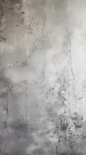 Aged Cracked Paint Texture Wall In Grey Flaking Plaster