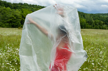 Woman With Plastic Bag