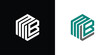 Letter M B Polygon, Hexagonal Minimal and Trendy Professional Logo Design