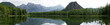 Almsee mountain lake panorama