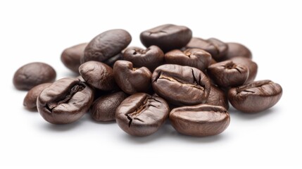 Poster - Isolated coffee beans.