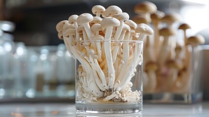 Poster - Using wild shimeji mushrooms as a garnish