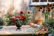 © Serena Burroughs/Stocksy - christmas themed floral centerpiece