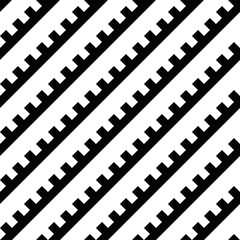 Poster - Abstract black and white pattern background design - repeating monochrome vector illustration