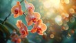 Exquisite Orchid Blooming in Vibrant Colors