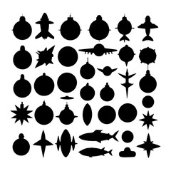 Wall Mural - bomb icons collection 