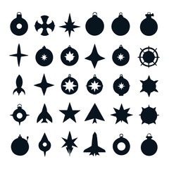 Wall Mural - bomb icons collection 