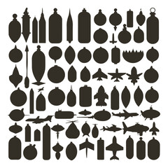 Wall Mural - bomb icons collection 