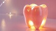 Depicting a healthy tooth with a glowing effect, this illustration symbolizes teeth whitening concepts.