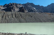 Lac du Glacier d' Arsine en été , avec la Montagne des Agneaux , Hautes Alpes , France