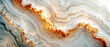 Agate gemstone - white, gray and gold abstract background