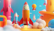 Product Launch Strategy: Illustrate product managers planning launches, conducting market research, and executing go-to-market strategies for successful product releases