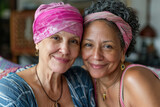 Fototapeta  - Women Sharing Breast Cancer Experiences
