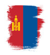 Flag of Mongolia vector illustration